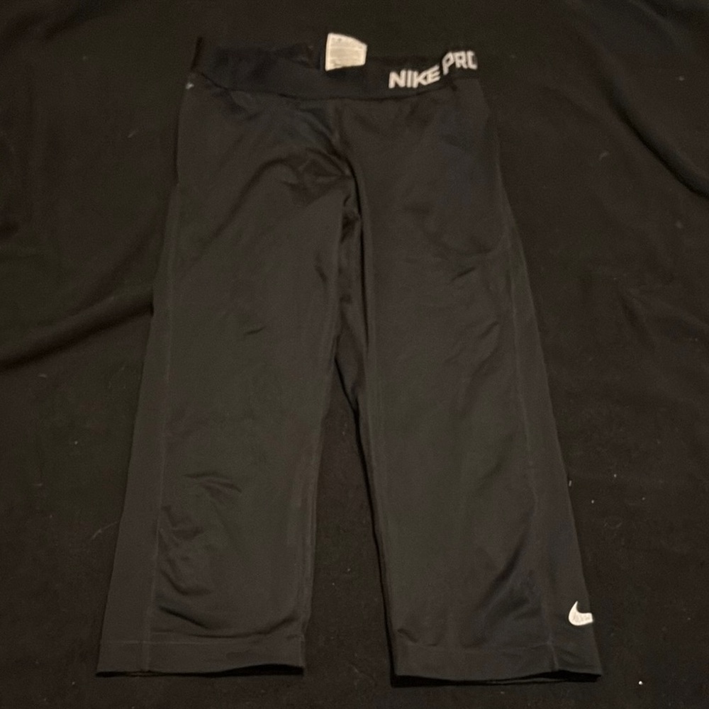 Nike Black Athletic Leggings with Elastic Waistband